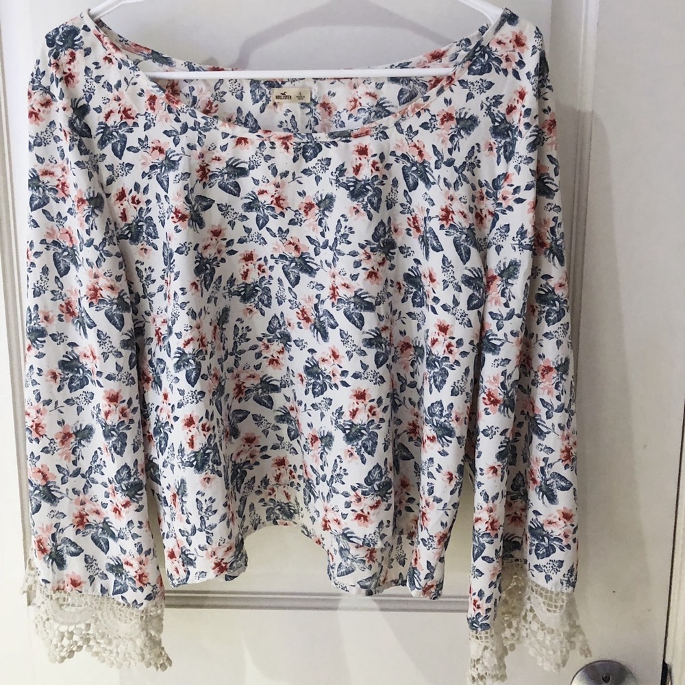 Kids hollister flower print top