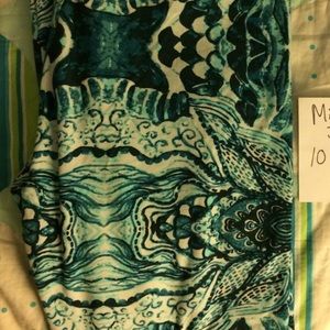 NWOT OS Mermaid Print Leggings