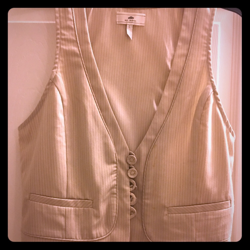 NWOT Cream Vest