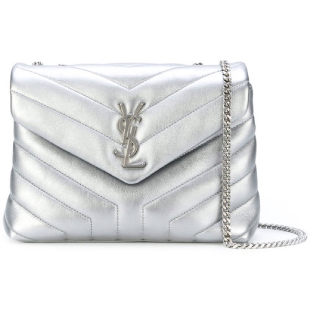 Saint Laurent Loulou silver bag