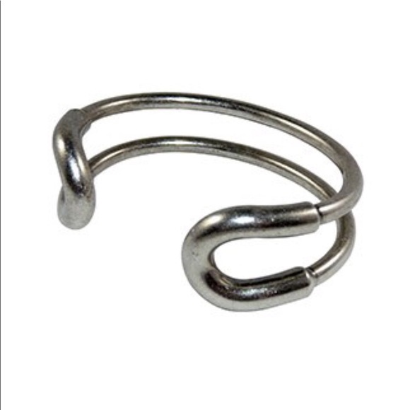 Giles & Brother Skinny Cortina Cuff Silver Plated - Picture 2 of 2