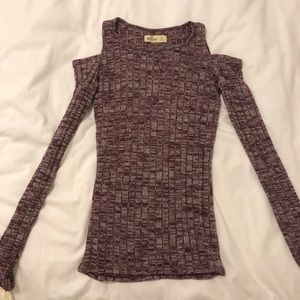 Hollister Cutout Cold Shoulder Top