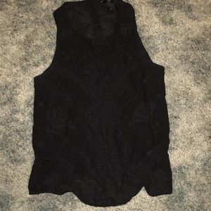 High neck detailed tank