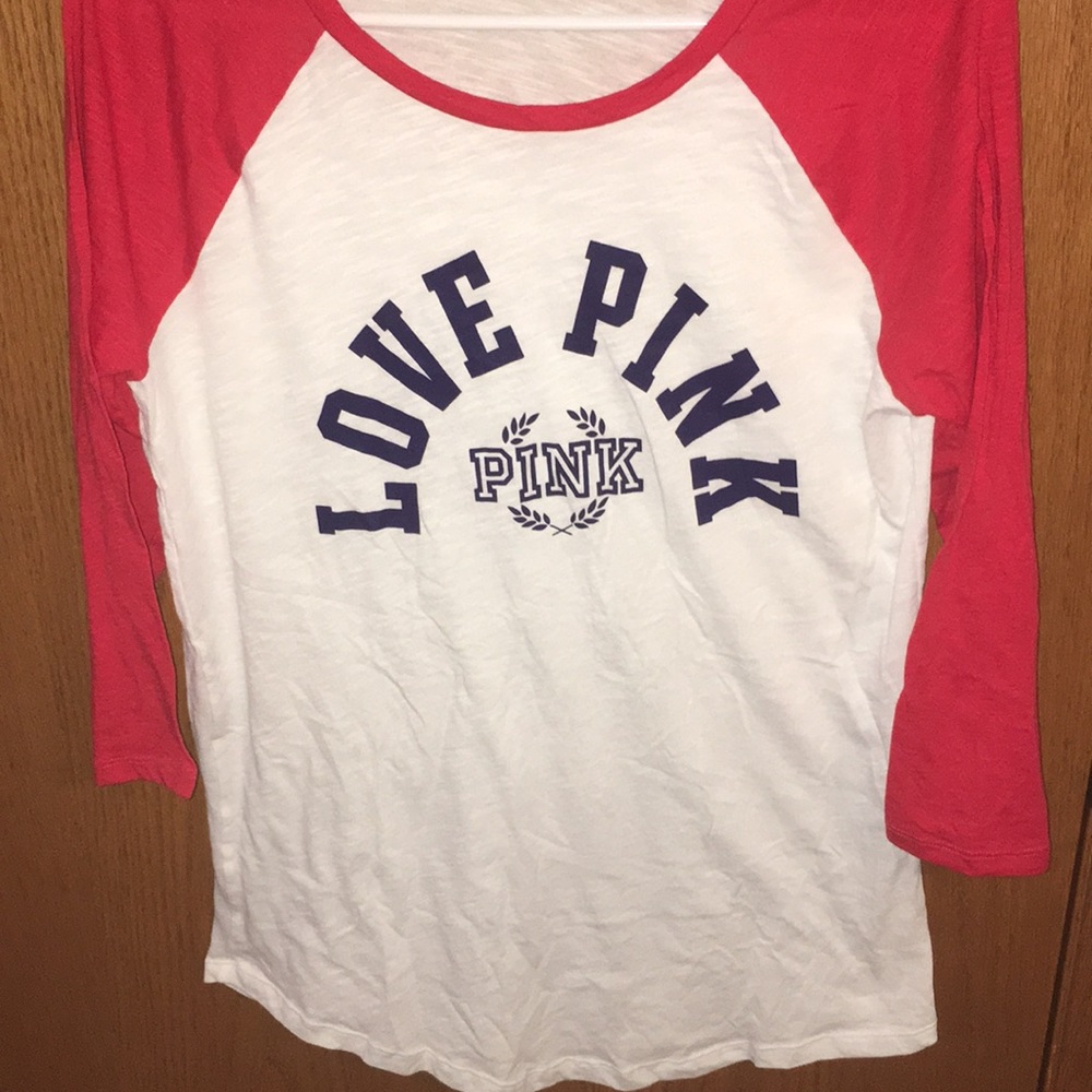 PINK baseball tee