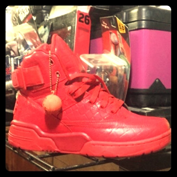 pink patrick ewing shoes