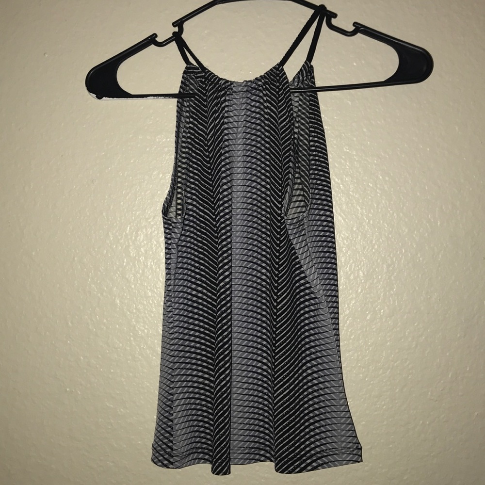 Navy blue & light blue tank top