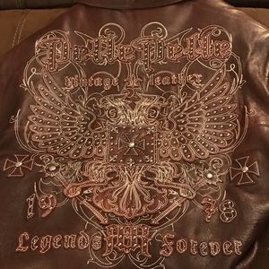 Burgundy studded Pell