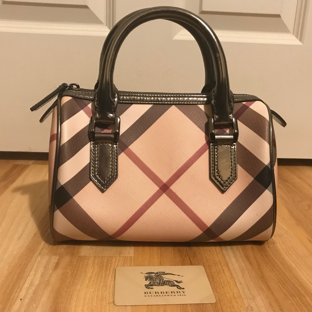 Burberry Nova Check Small Chester Bowling Bag