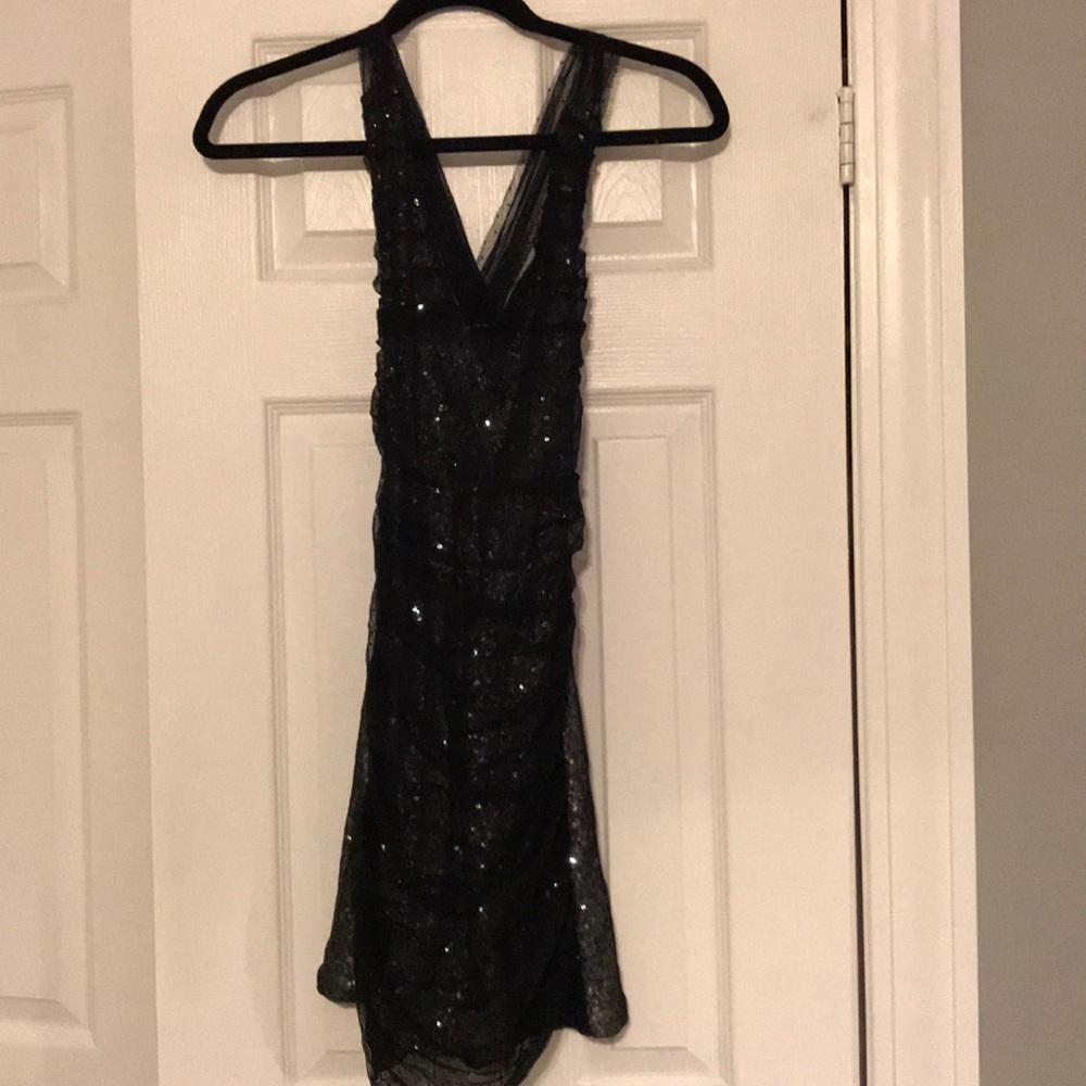 Express Racerback Sequin Party Dress