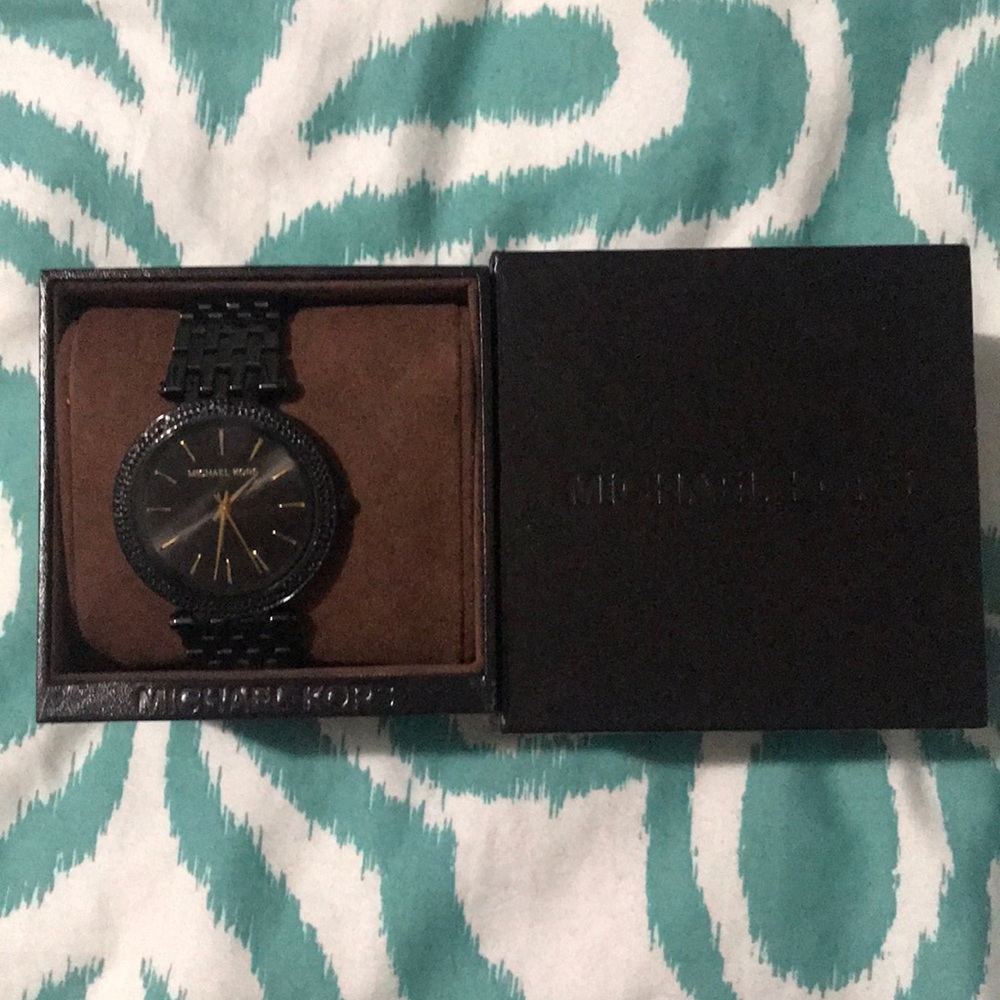 Black and gold Michael kors Darci watch