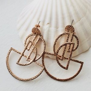 ASOS Open Semi Circle Chandelier Earrings