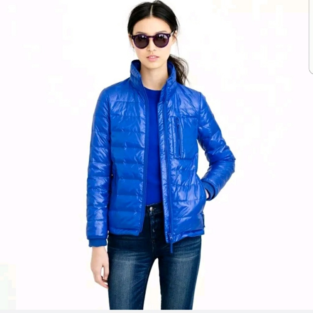 J. Crew lightweight down puffer jacket size xs