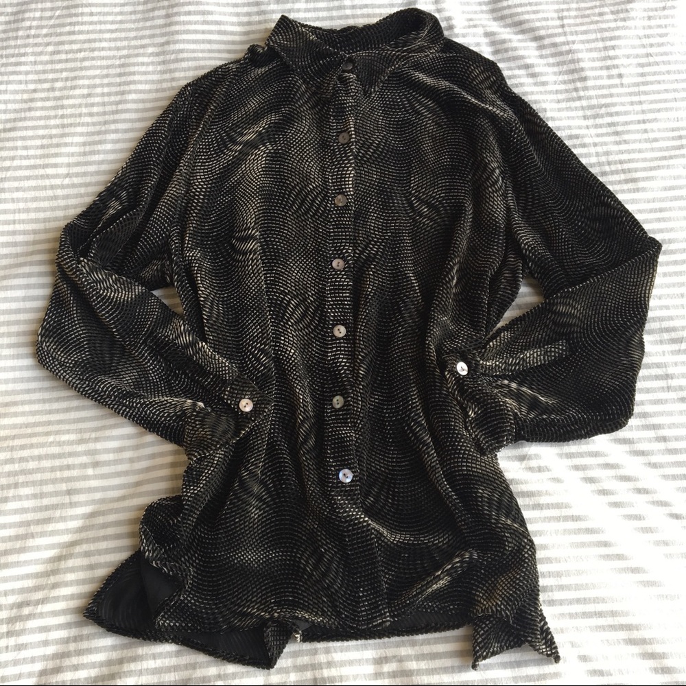 Black Velvet Blouse