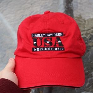 Red Harley Davidson Hat