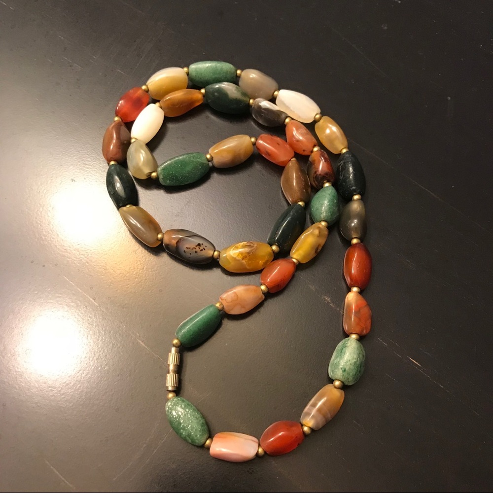 🍁Beautiful fall color Crystals necklace🍂