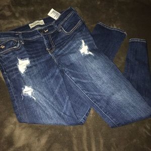 ripped abercrombie jeans