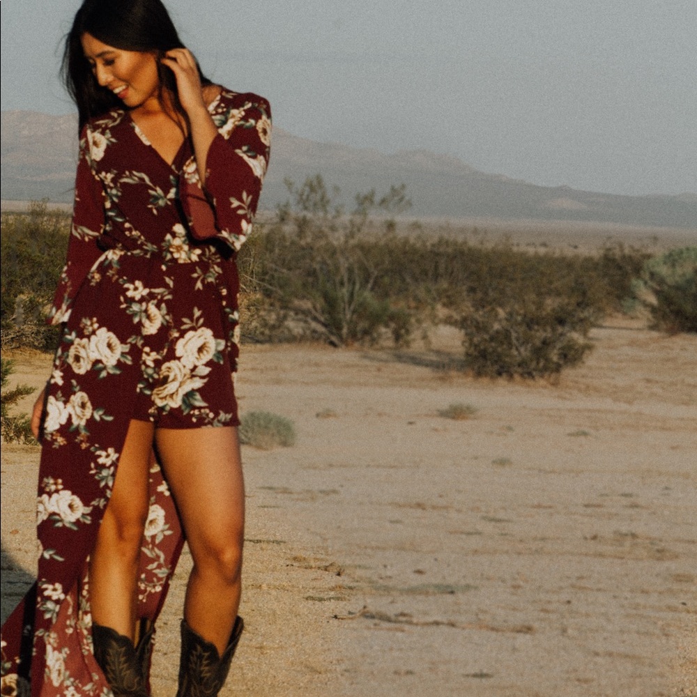 Maxi romper dress