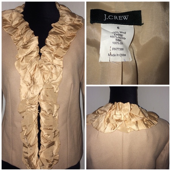 J.Crew Women's Wool Blush Pink Blazer - Picture 2 of 8