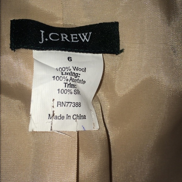 J.Crew Women's Wool Blush Pink Blazer - Picture 3 of 8