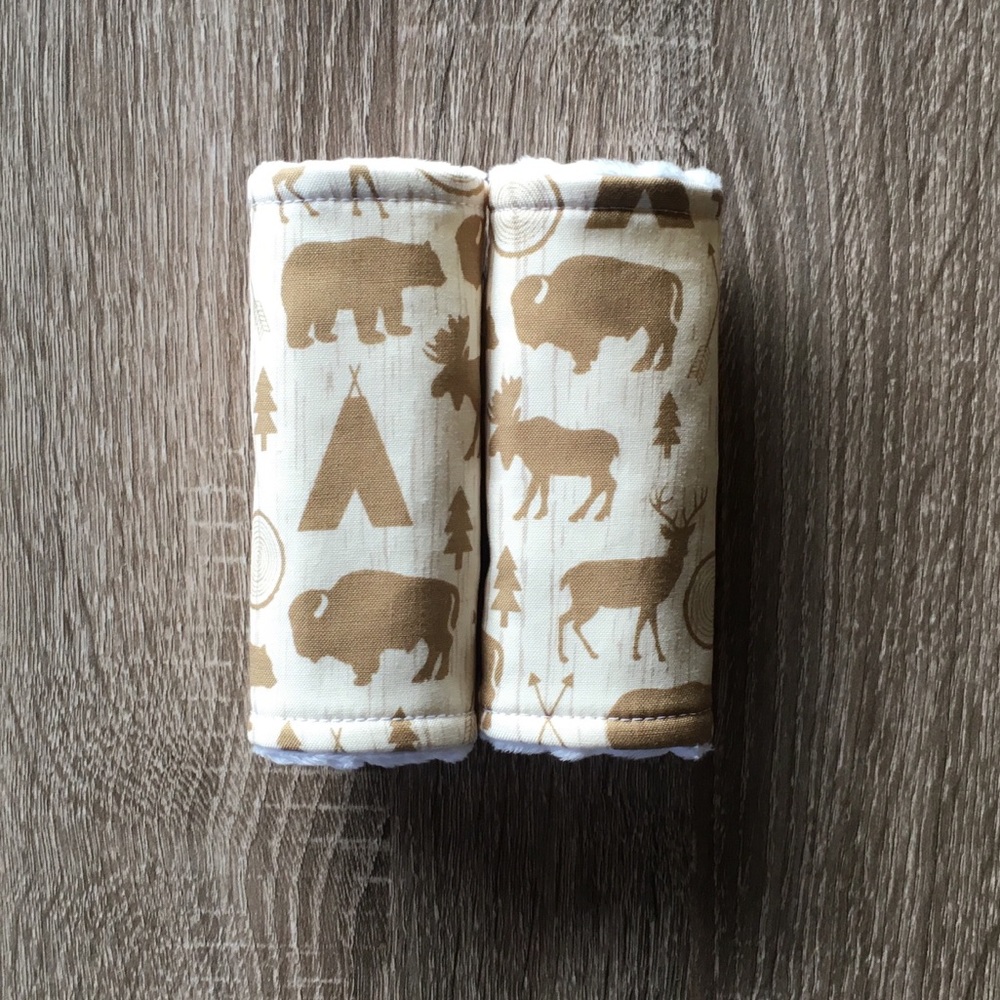 Car seat strap covers