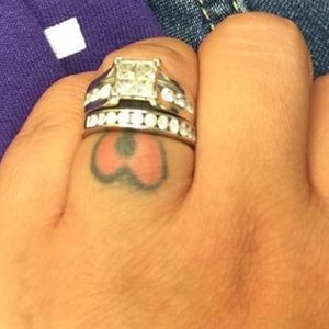 2kt total wt white gold bridal set