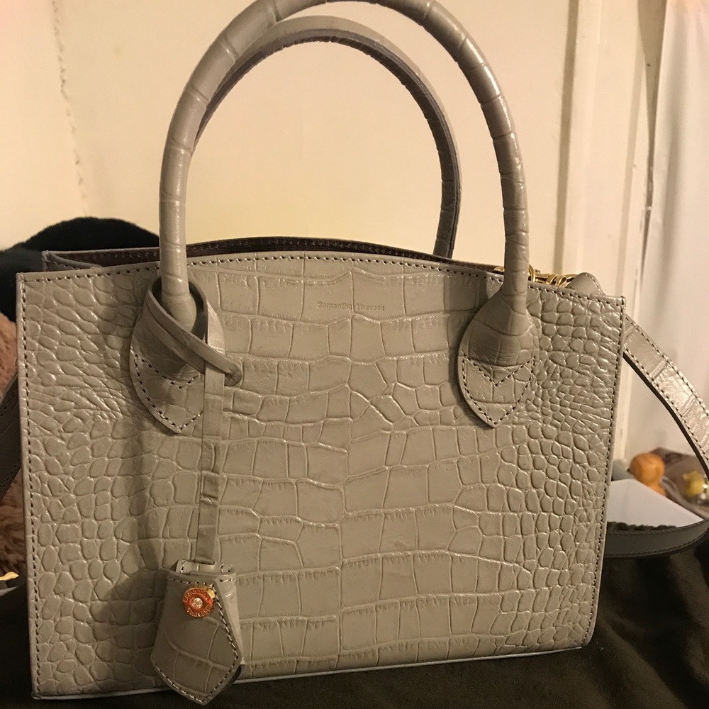 Samantha Thavasa Grey Satchel