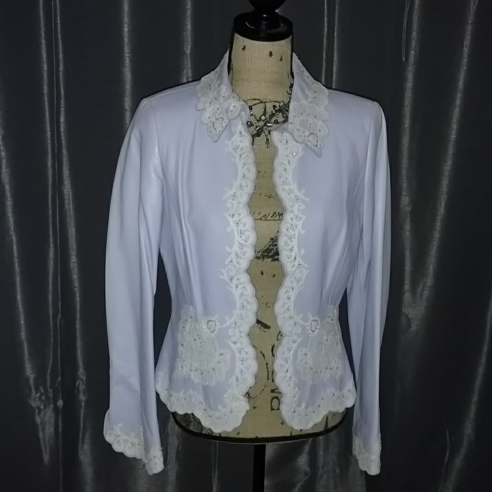 Dana Buchman Leather Jacket Size 6