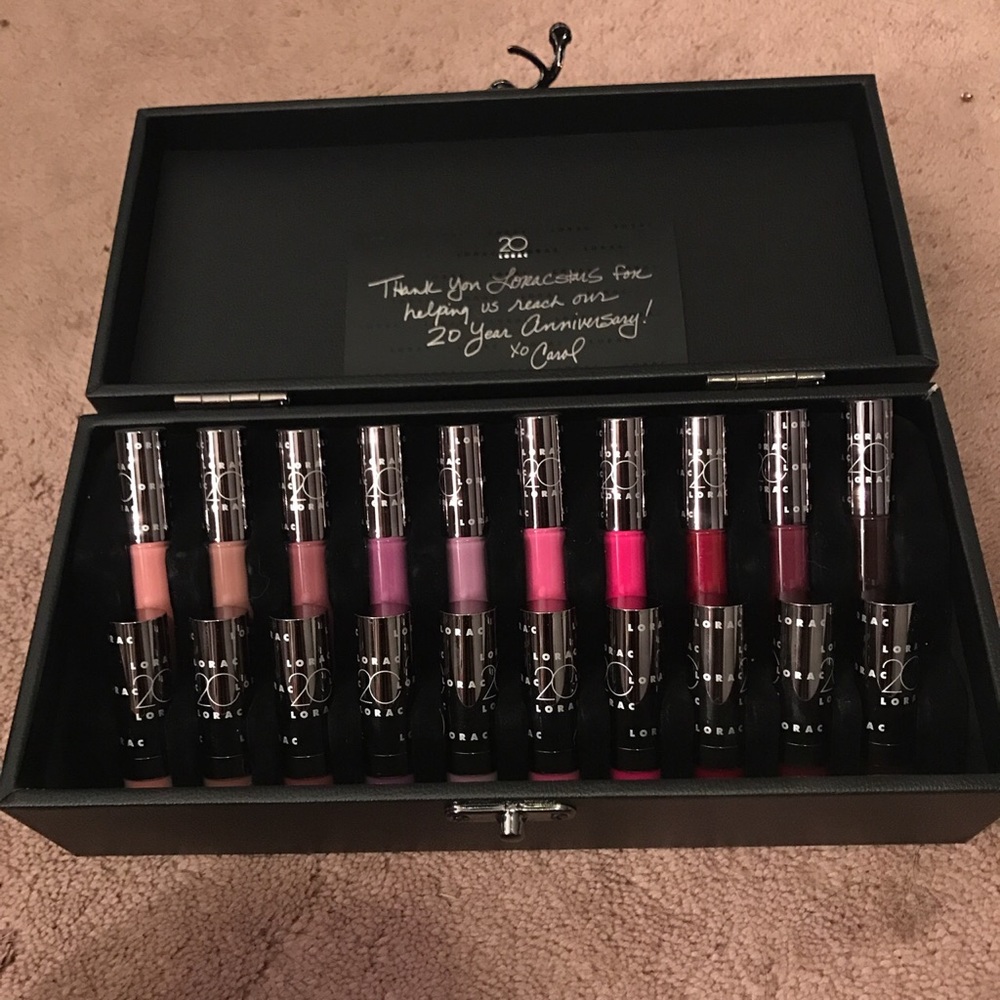 Lorac alter ego lip gloss/ lipstick collection