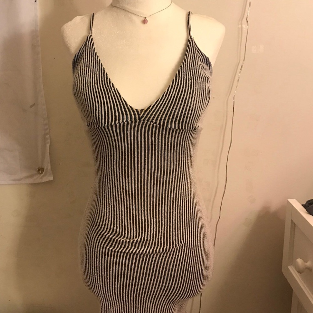 Striped tight dress