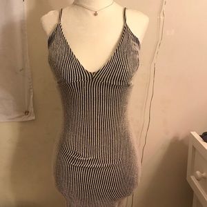 Striped tight dress