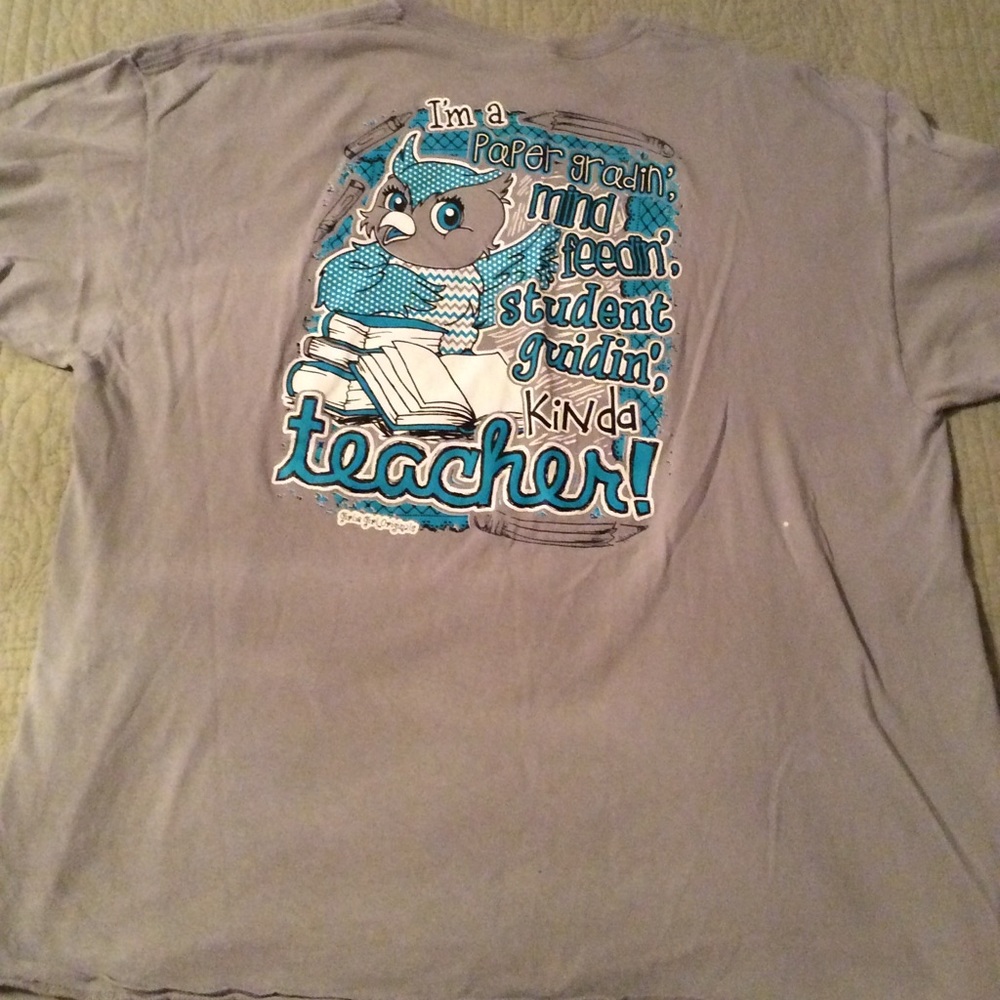I'm a ... teacher tee shirt with owl design