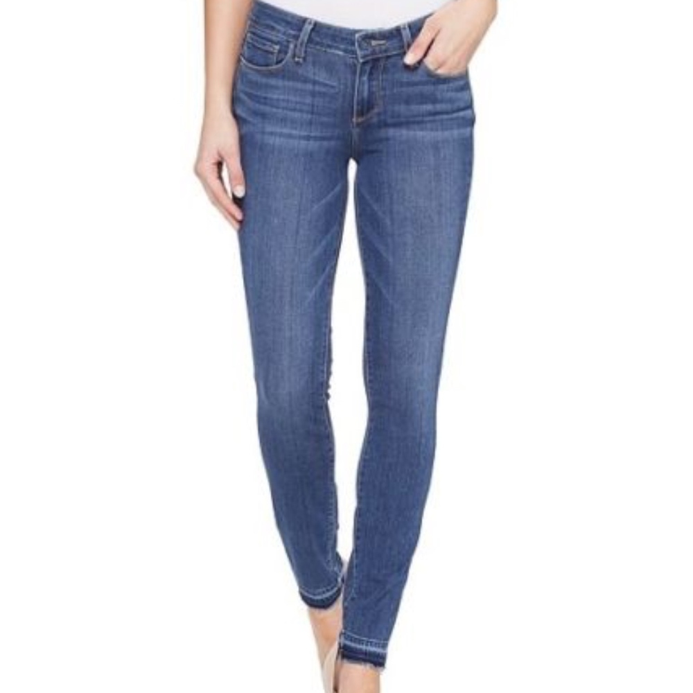 Paige Denim Verdugo Crop Raw Hem Midrise Skinny