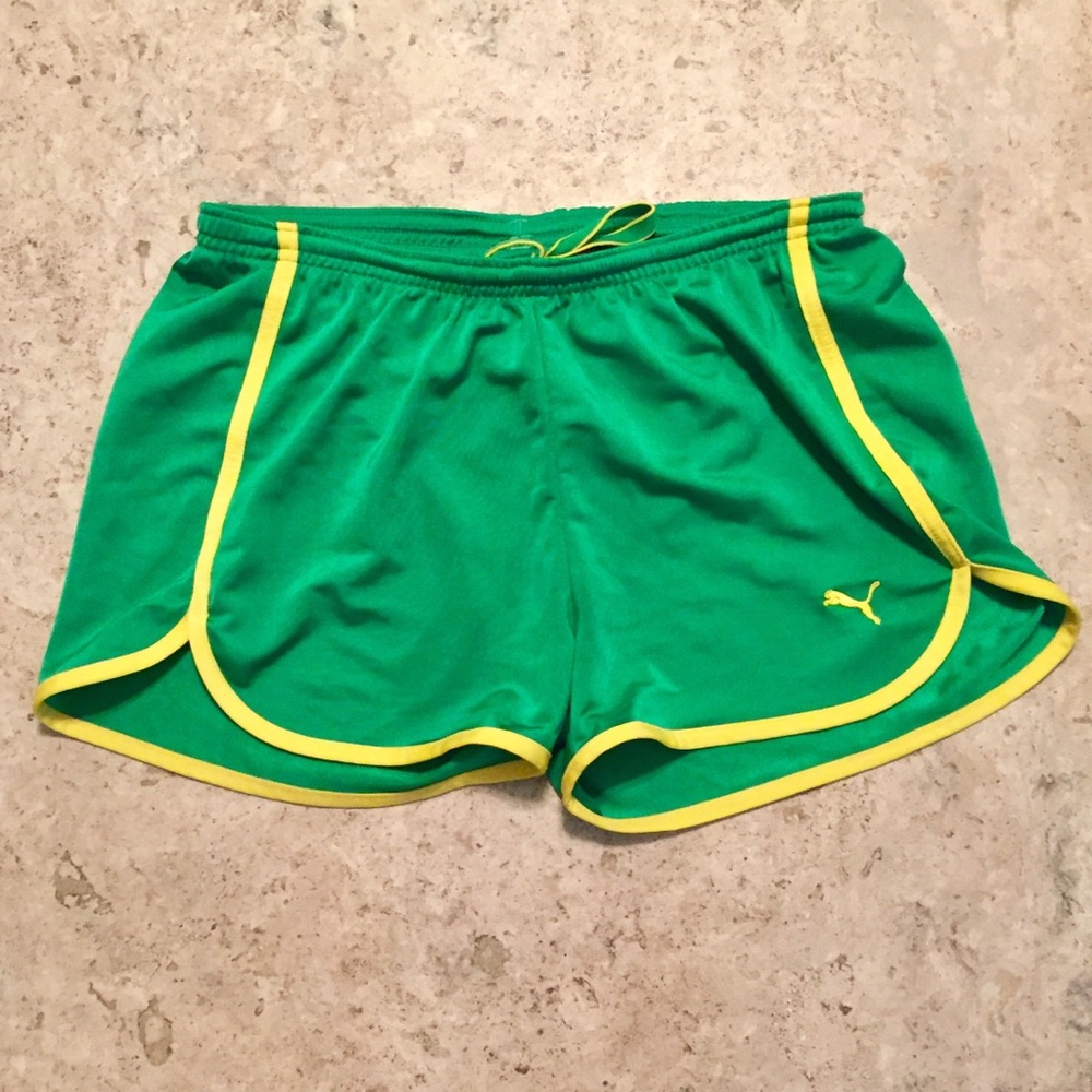 NWOT Green Puma running shorts