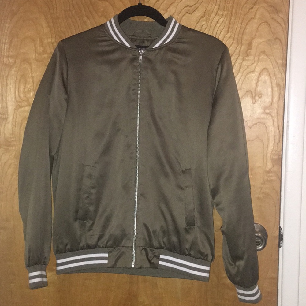 Silk bomber jacket