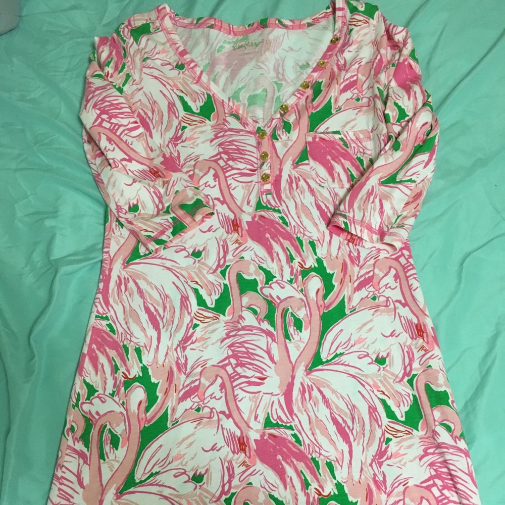 EUC pink colony dress