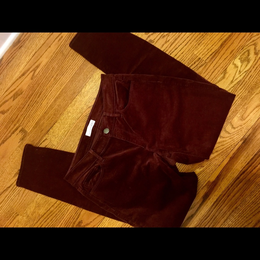 Ann Taylor Loft Burgundy Pants Jeans SIZE 6