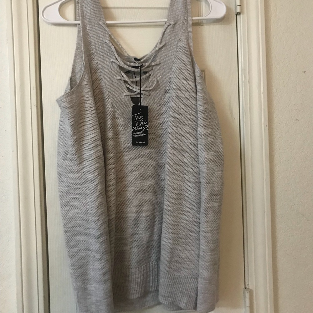 Express cold shoulder sweater