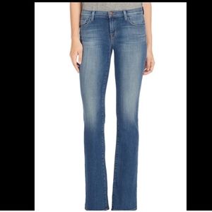 J Brand Jeans Betty Mid Rise Boot Cut Flare Faded
