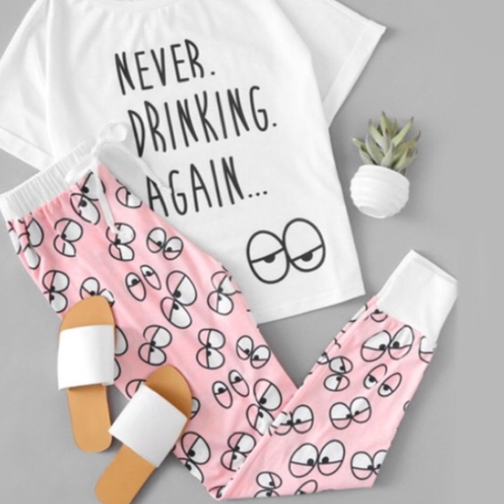 Never Drinking Again PJ Set
