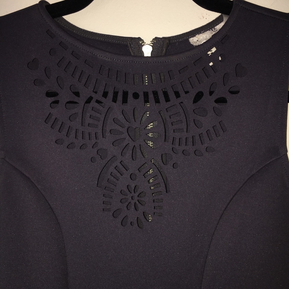 H&M skater dress with laser cut detail