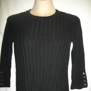 Black Simply Vera Vera Wang M Pullover Sweater