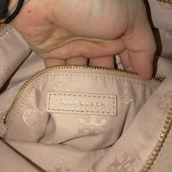 EHTF Tory Burch Fold Over Crossbody Chain Lite Oak - Picture 6 of 8