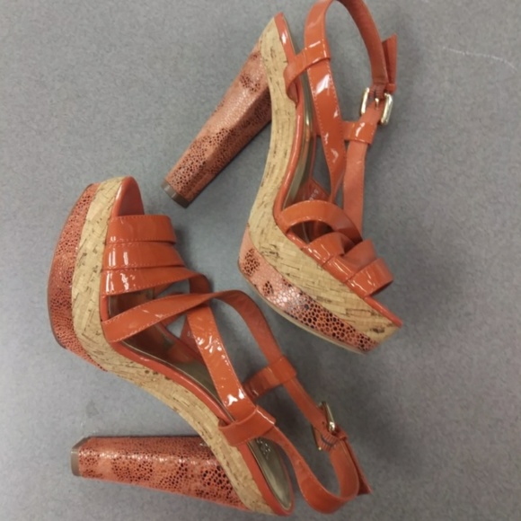 International Concepts 5.5M burnt orange 5 heel - Picture 3 of 8