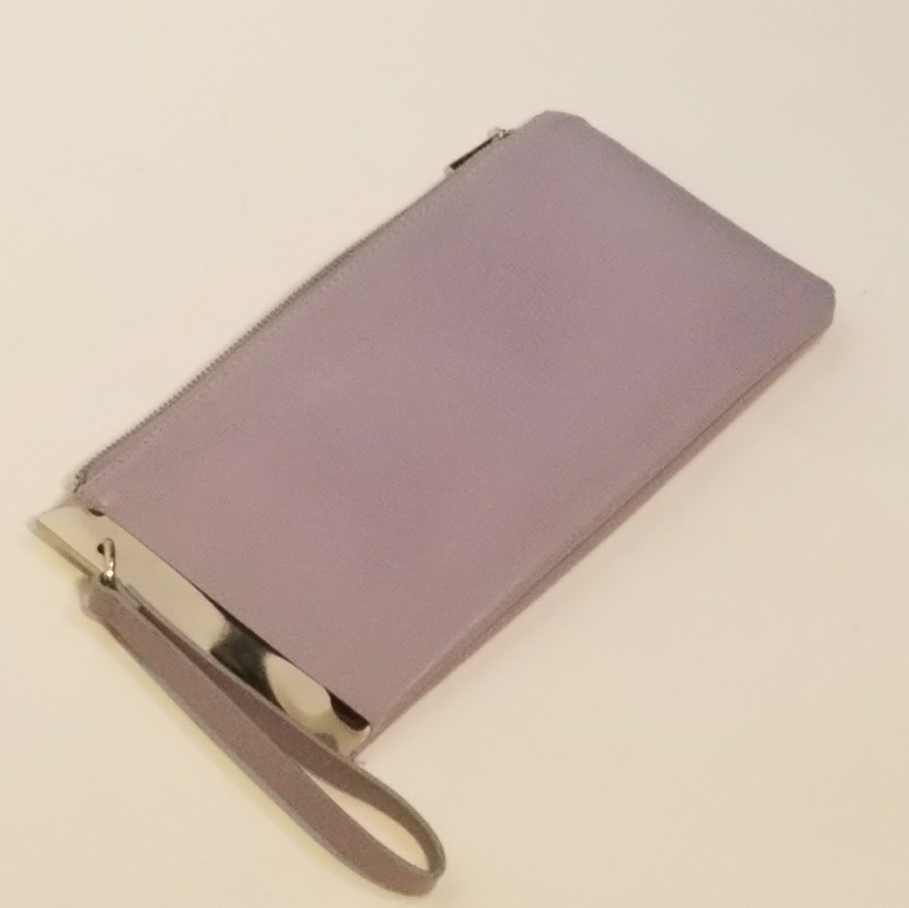 Brand new lilac wristlet clutch