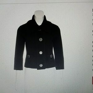 Burberry London cropped knit sweater.