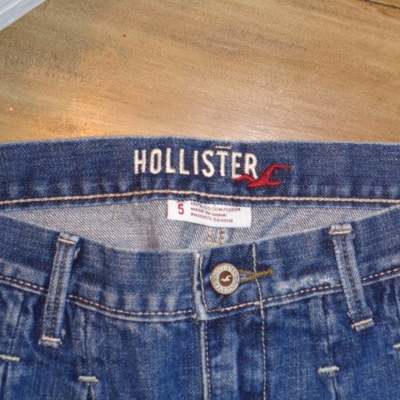 Hollister Dresses & Skirts - Junior's Blue Jean Distressed Skirt by HOLLISTER 5