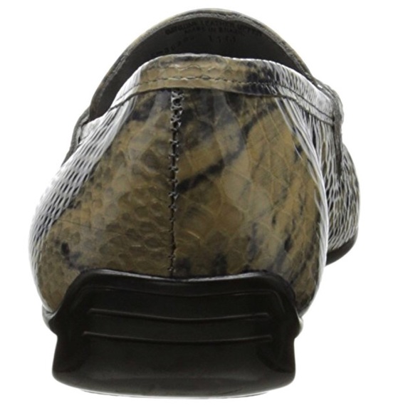 Snake Print Leather Loafers - Picture 8 of 8