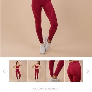 Gymshark High waisted seamless legging beet marl