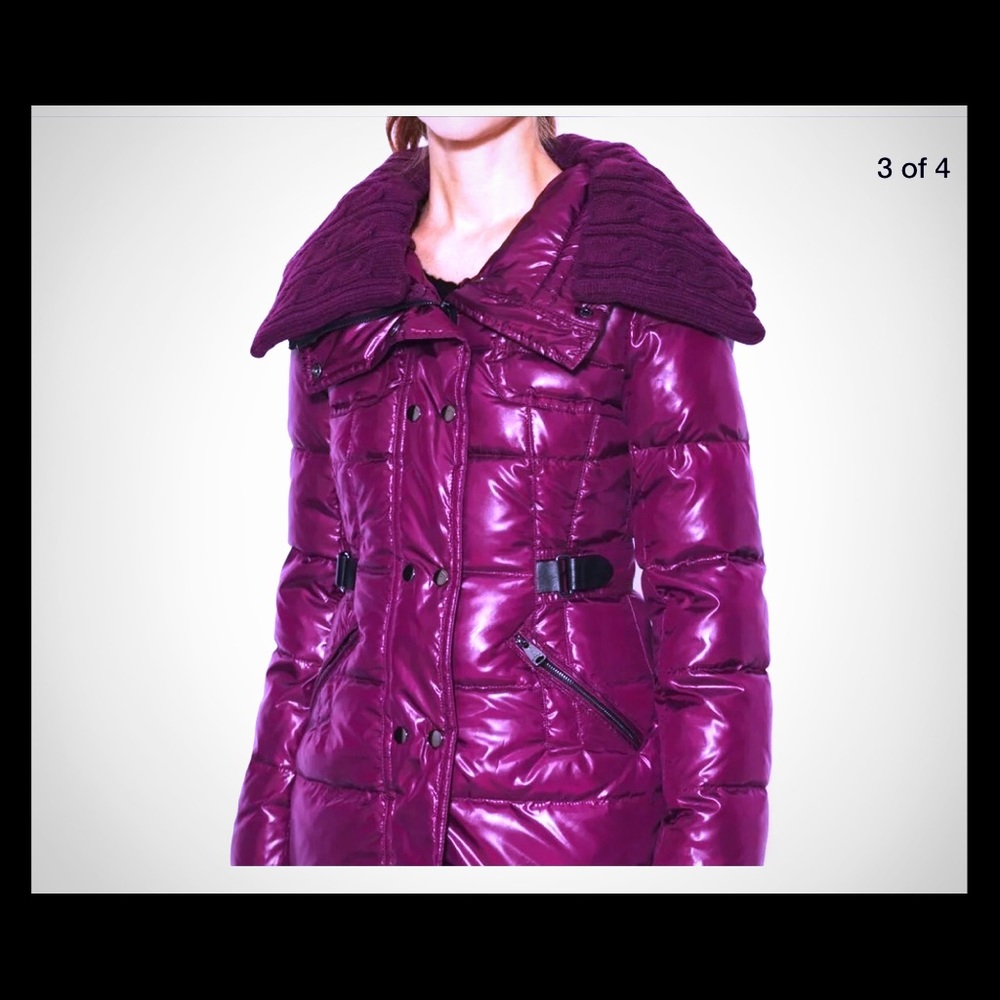 Via Spiga "Giada" cable knit down puffer coat