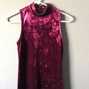 Velvet tight fit dress